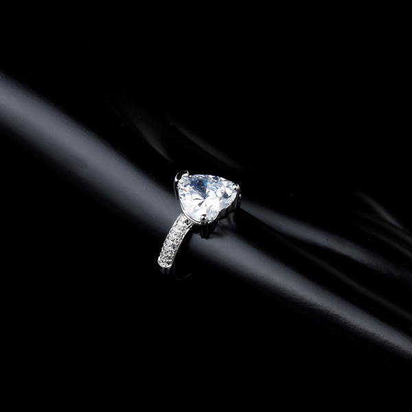9417 Heart Ring Diamond Ring Studded stones girl women party wedding engagement queen ring