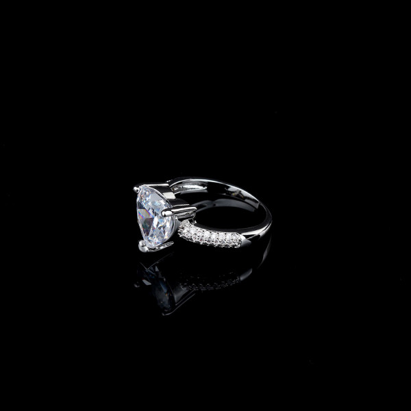 9417 Heart Ring Diamond Ring Studded stones girl women party wedding engagement queen ring