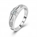 9419 Nobel design Diamond Ring Studded stones girl women party wedding engagement queen ring