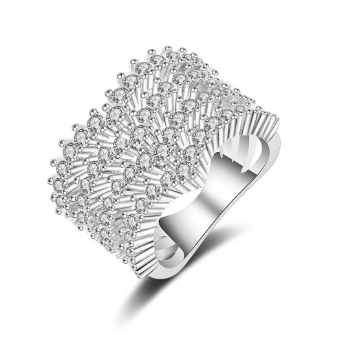 9421 White Sunflower Flower Wedding engagement Party love Girl Women Titanium ring