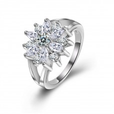 9425 Titanium Plated Sunflower  Party engagement wedding love proposal women girl ring