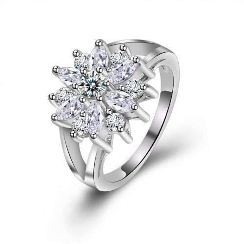 9425 Titanium Plated Sunflower  Party engagement wedding love proposal women girl ring