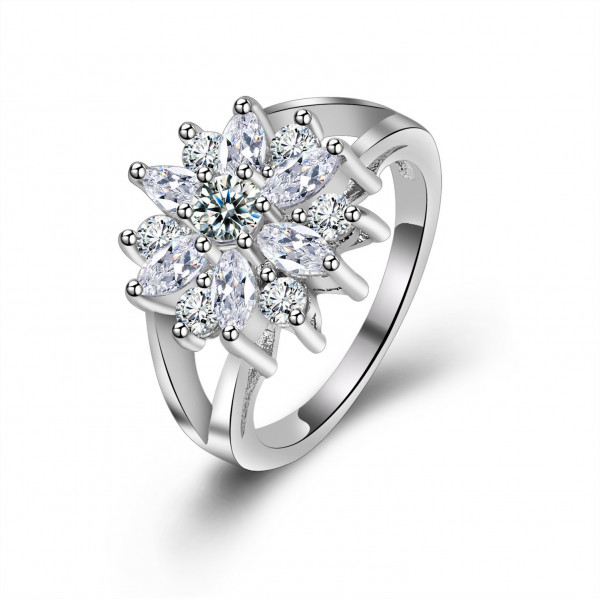 9425 Titanium Plated Sunflower  Party engagement wedding love proposal women girl ring