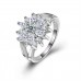 9425 Titanium Plated Sunflower  Party engagement wedding love proposal women girl ring