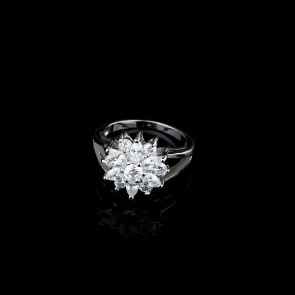 9425 Titanium Plated Sunflower  Party engagement wedding love proposal women girl ring