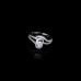 9427 Water Drop Oval Diamond studded titanium girl women party gift proposal wedding engagement ring