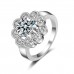 9428 Titanium Plated Sunflower  Party engagement wedding love proposal women girl ring