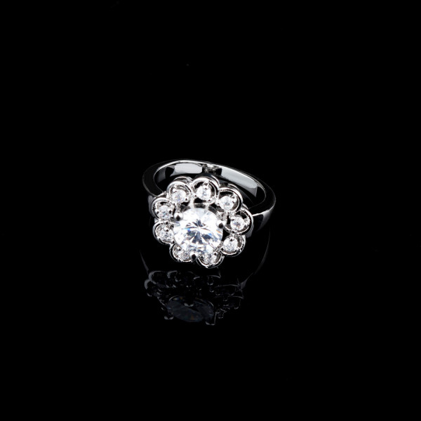 9428 Titanium Plated Sunflower  Party engagement wedding love proposal women girl ring