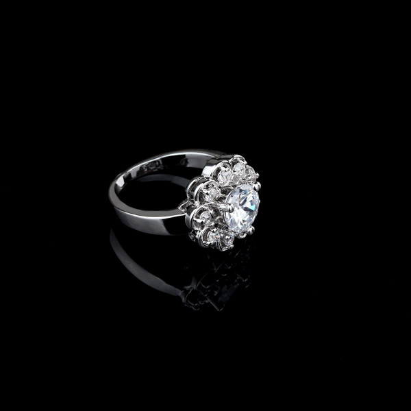 9428 Titanium Plated Sunflower  Party engagement wedding love proposal women girl ring