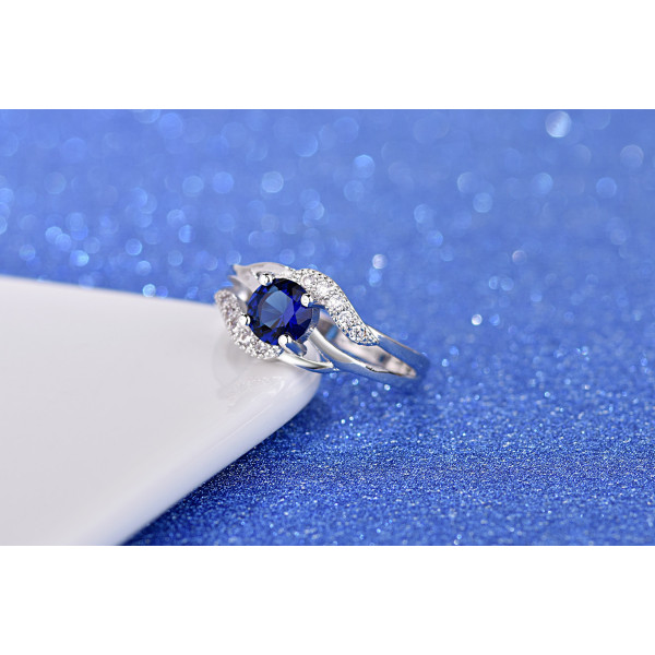 9430 Pink Diamond Flower Big Diamond studded Wedding engagement Party love Girl Women Titanium ring
