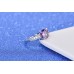 9431 Pink Diamond Big Diamond studded Wedding engagement Party love Girl Women Titanium ring