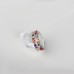 9432 Multi Colour Leaves design Wedding engagement Party love Girl Women Titanium ring