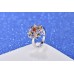 9433 Multi Colour Flower Wedding engagement Party love Girl Women Titanium ring