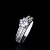 9445 Snow Flake Diamond Platinum New design Stunning love proposal engagement wedding women girls ring