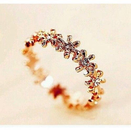 9040 Hot New Design Fashion Simple Simulated Diamond Ring