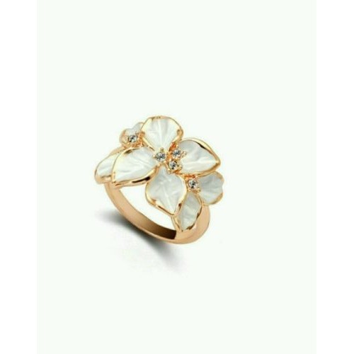 9042 Hot New Design Fashion Simple White Crystal  Ring