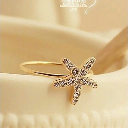9056 Women's Fashion Exquisite Stars Opening Ring