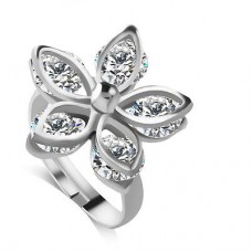 9068 Women Alloy Star Design Finger Ring Wedding Ring Gift