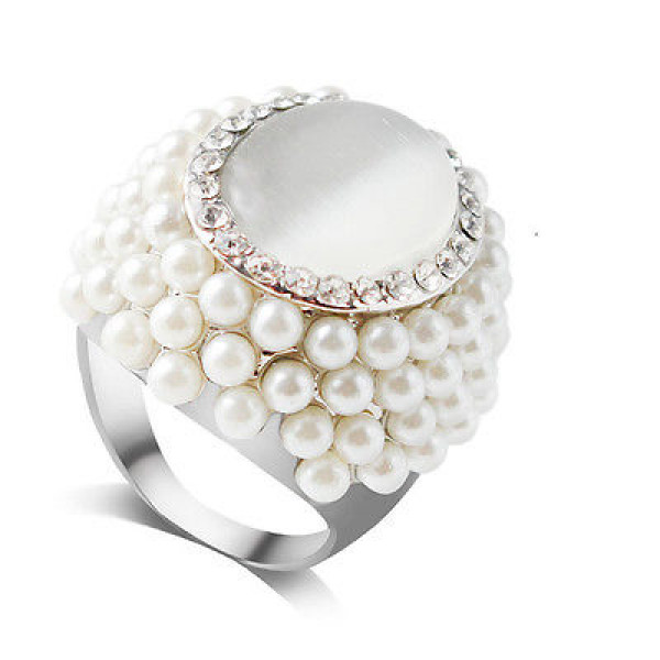 9071 Women Alloy Oval Design Finger Ring Wedding Ring gift 9071 Women Alloy Oval Design Finger Ring Wedding Ring gift