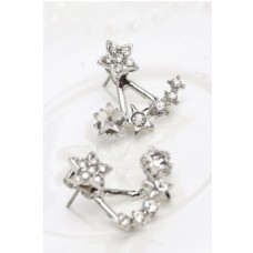 #1018 fashion wild sweet lady Fangzuan stars lovely delicate earrings
