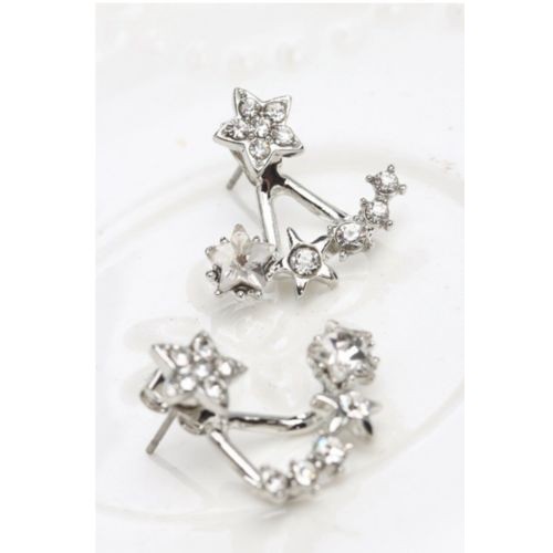 #1018 fashion wild sweet lady Fangzuan stars lovely delicate earrings