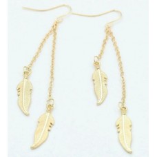 #1028 Fashion Leaf Drop Earrings pendientes mujer Jewelry Tassel Long Earring