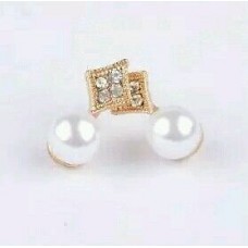 #1070 Korean imitation pearl crystal earrings female girl best gift
