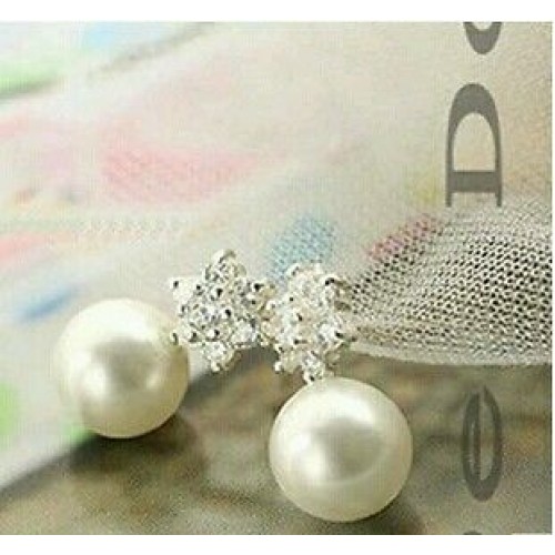#1152 Explosion models cute teenage fashion jewelry snowflake earrings