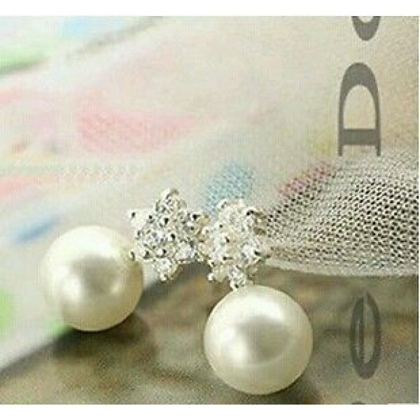 #1152 Explosion models cute teenage fashion jewelry snowflake earrings