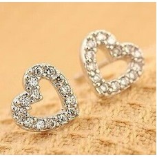 #1182 Korean fashion exquisite lovely wild hollow imitation diamond earrings
