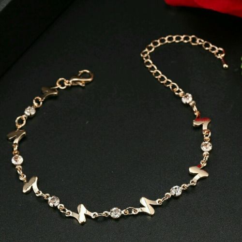 #3036 New Arrival Summer Hottest Jewelry Gold Plated Number N Charm Bracelets