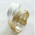 #3037 Hot sale fashion women knitted twisted metal rattan Bracelets & Bangles