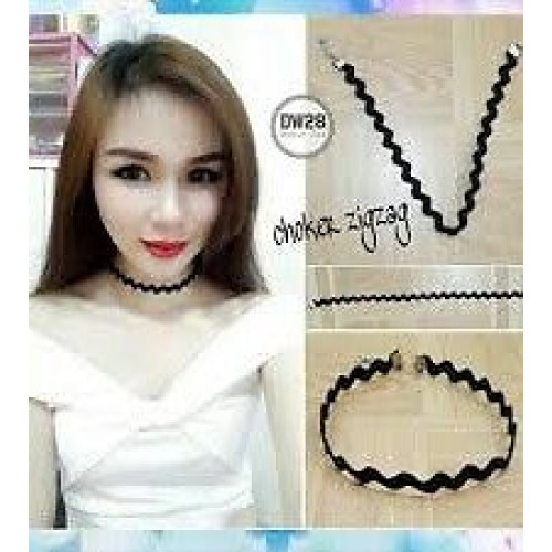 #8011 hollow out lace black choker necklace Short punk vintage necklaces