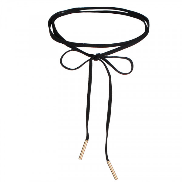 #8062 New Fashion 18Pcs/set Women Black Rope Choker Necklace