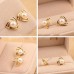 #1002 Korean jewelry sweet and romantic and generous temperament earrings