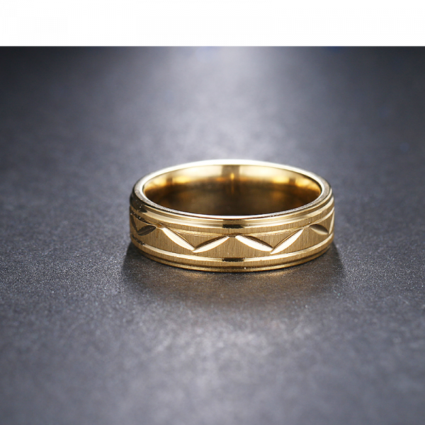 #9087 Stainless Steel Ring Women and Men Handsome 18k Gold Plated Fashion ring #9087 Stainless Steel Ring Women and Men Handsome 18k Gold Plated Fashion ring