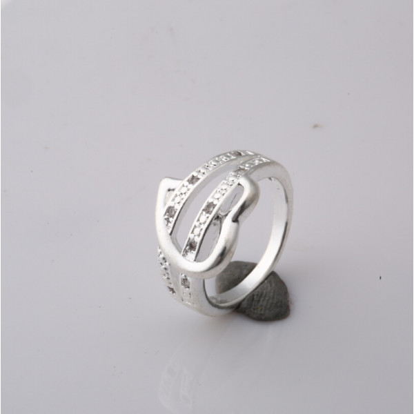 9011 New Exquisite Rhinestone Heart Lover's Ring Couple Rings 9011 New Exquisite Rhinestone Heart Lover's Ring Couple Rings