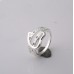 9011 New Exquisite Rhinestone Heart Lover's Ring Couple Rings