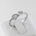 #9089 Men's Women's Adjustable Rhinestones Leaves Opening Cuff Couple Ring