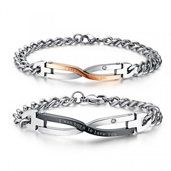 3112 I was born to love you' Love Quotes Couple Bracelets 3112 I was born to love you' Love Quotes Couple Bracelets