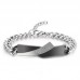 3113 Love Couple Bracelets Stainless Steel Crytal Charm Bracelets For Women Men Drop Shipping