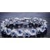 #3103  Rich Royal Blue Crystal High Grade CZ Chain Bracelet For Women and Girls