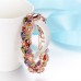 3108  Mona Lisa Multi color Cubic Zircon Bracelets Bangles Luxury Wedding Bracelets for Women Crystal Jewelry