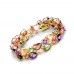 3108  Mona Lisa Multi color Cubic Zircon Bracelets Bangles Luxury Wedding Bracelets for Women Crystal Jewelry
