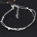 2006 Little Star Pentagram Silver Plated Anklet Foot  Bracelet