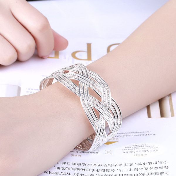 #3037 Hot sale fashion women knitted twisted metal rattan Bracelets & Bangles #3037 Hot sale fashion women knitted twisted metal rattan Bracelets & Bangles