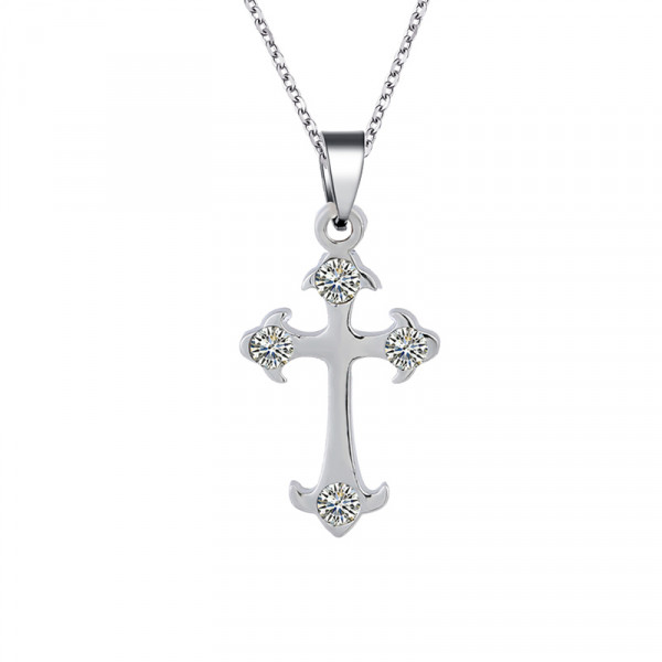 7100 Cross Necklaces, Silver Cross Necklaces, White Gold Cross 7100 Cross Necklaces, Silver Cross Necklaces, White Gold Cross