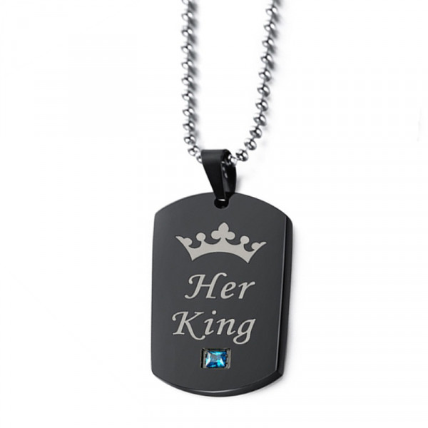 7103 Her King His Queen Couple Pendant For Boy and Girl 7103 Her King His Queen Couple Pendant For Boy and Girl