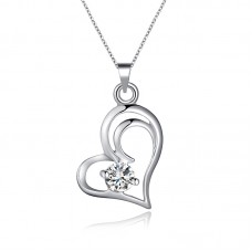 7098 Lover heart shape crystal pendant for Girls