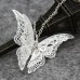 #7059 Woman Lovely Butterfly Pendant Chain Necklace Jewellery